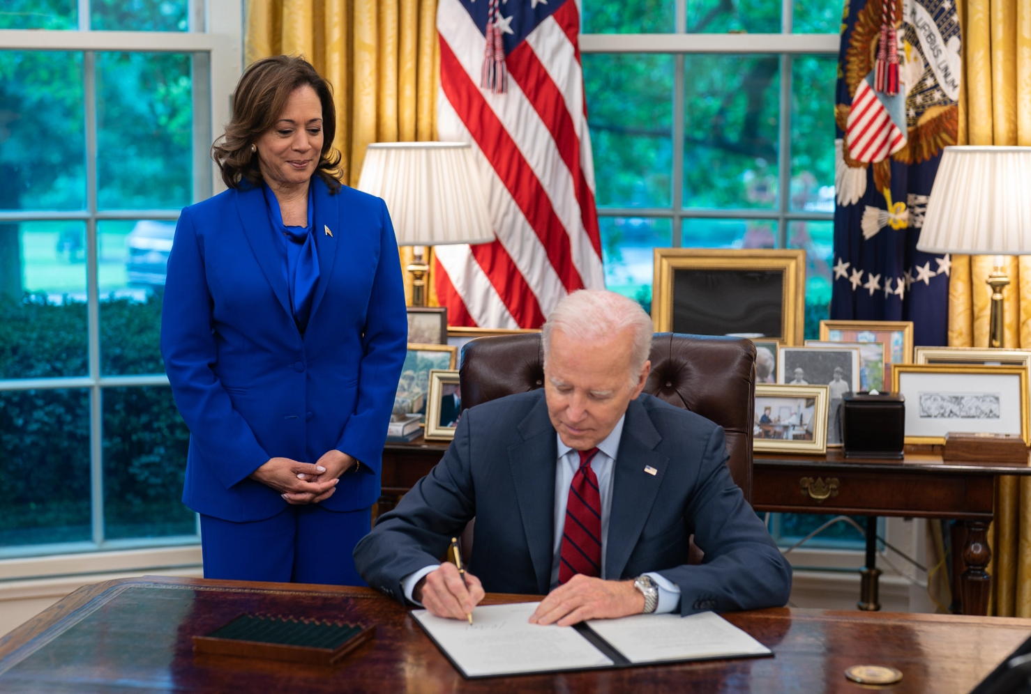 US president Joe Biden and vice president Kamala Harris. Image credit: US government