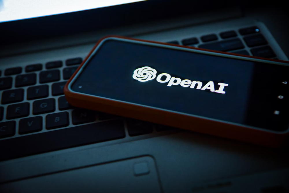 OpenAI logo displayed on a smartphone. Artificial intelligence, AI, ChatGPT