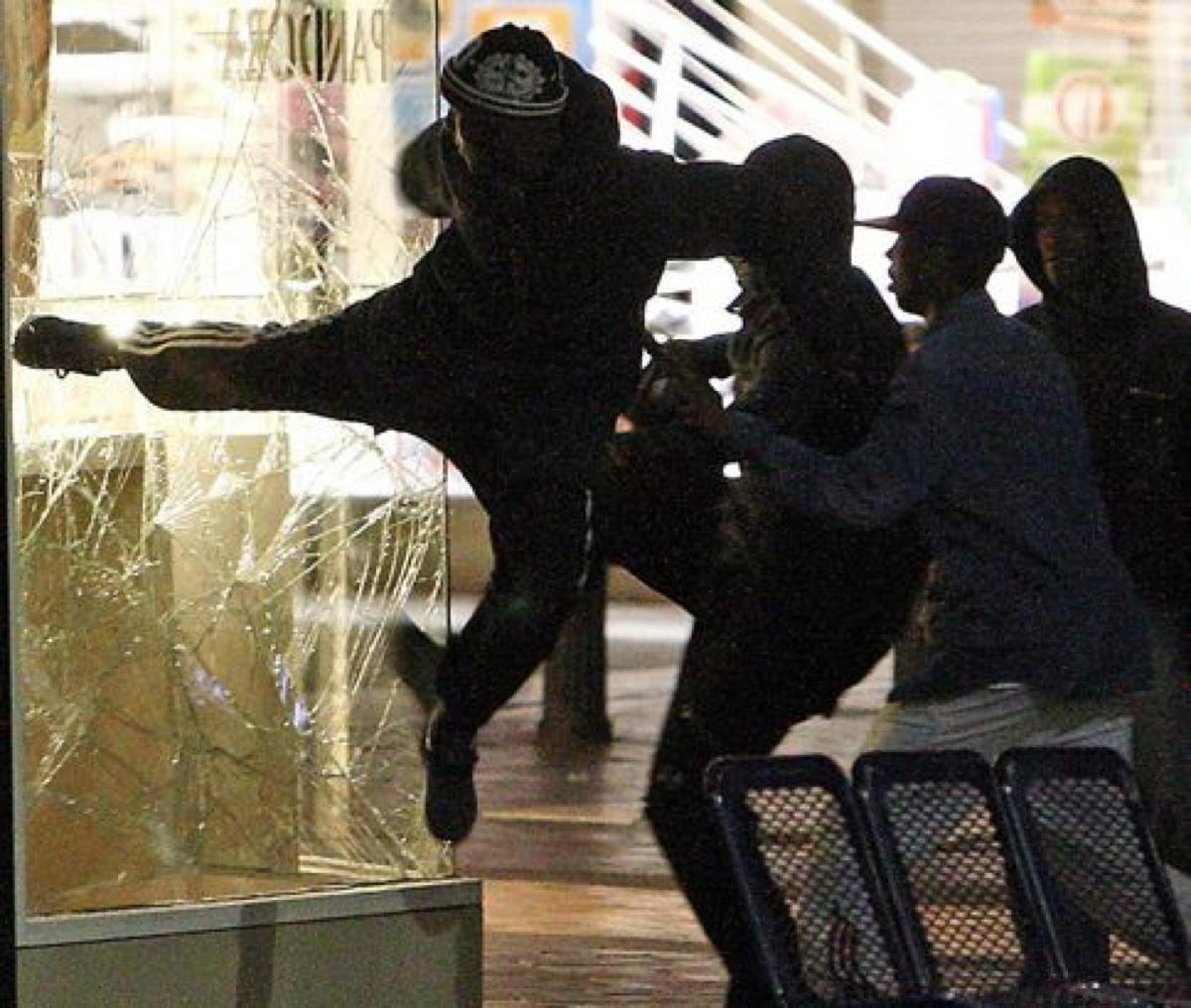 Rioters in London in 2011