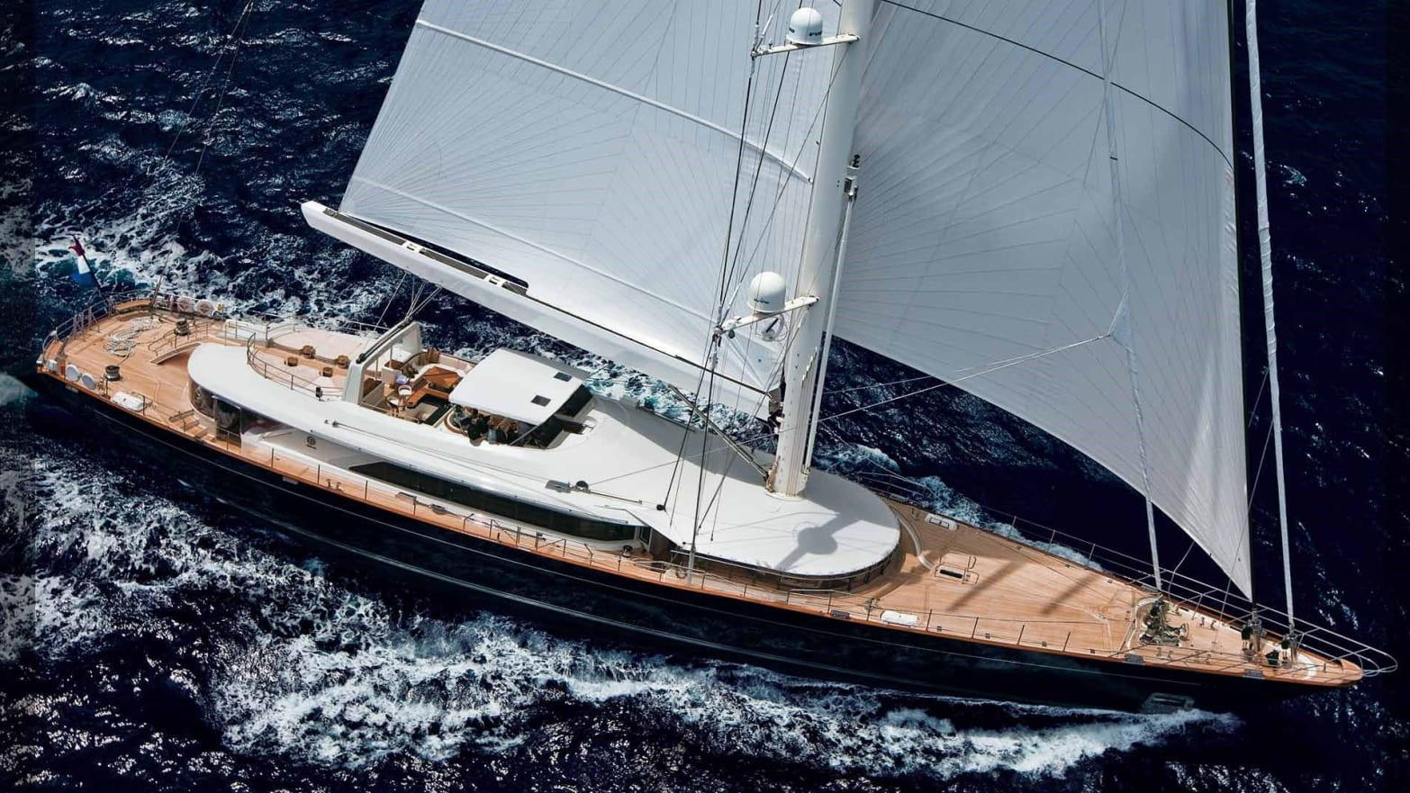 The yacht Bayesian. Image credit: Perini Navi. Mike Lynch