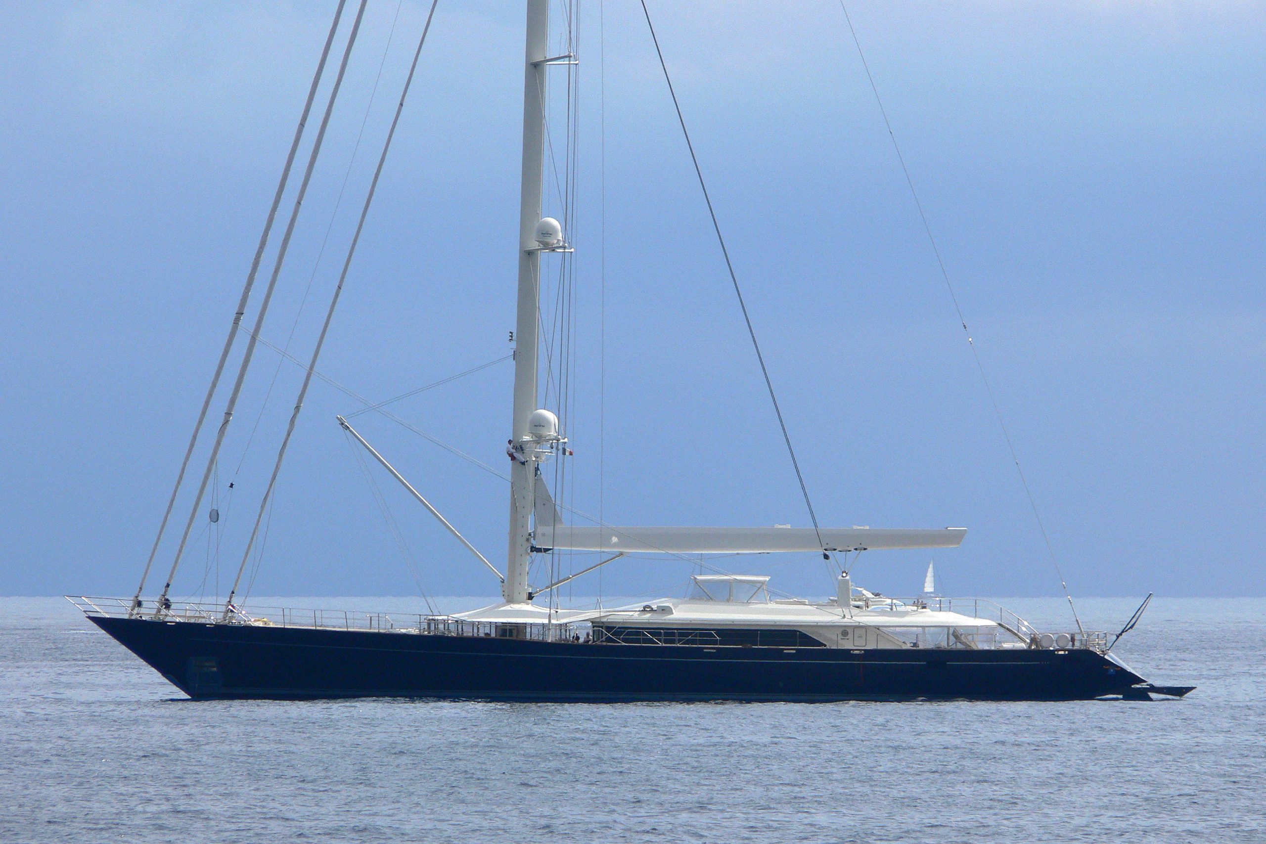 The yacht Bayesian. Image credit: Perini Navi. Mike Lynch